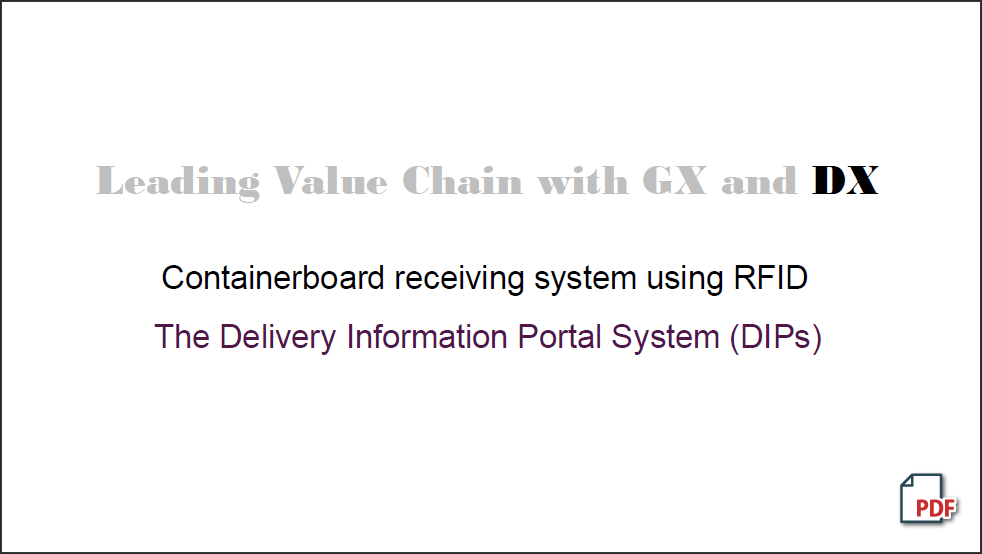 Containerboard receiving system using RFID The Delivery Information Portal System (DIPs)